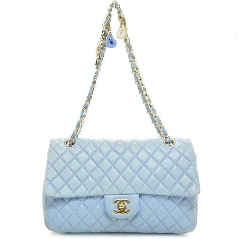 chanel blue small purse|chanel baby blue purse.